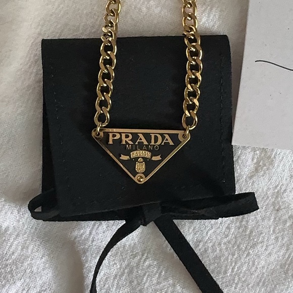 Prada Triangle Necklace - Picture 3 of 4